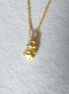 钛新款钢不掉2023蝴蝶结锁骨链女爆款爱心福袋小众项链吊坠高级感