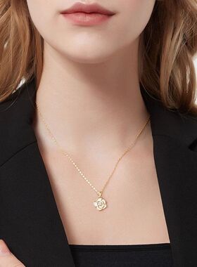 项链锁骨气质批发仿精致山茶花