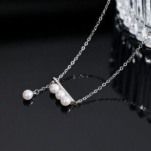 新款爆款链小众2023毛衣链锁骨配饰秋冬轻奢女友高级感送珍珠项链