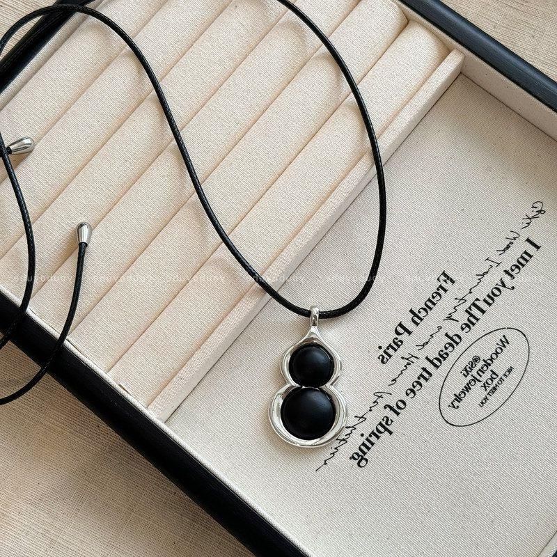 色项链女纯银999配饰锁骨链首饰