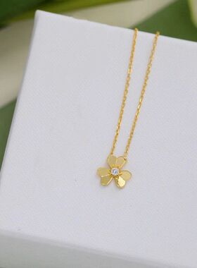 高档轻奢女友饰品送项链三叶草礼物艾瑞雅设计小众表白高级情人节