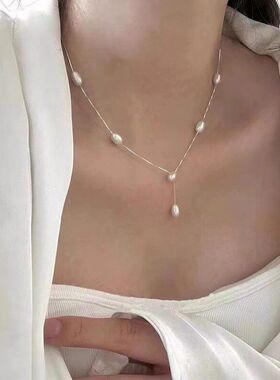 满天星珍珠项链淡水优雅简约链