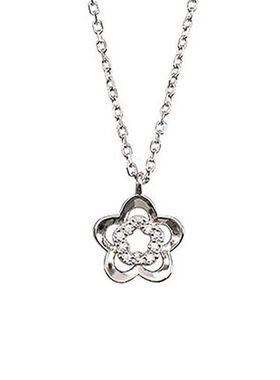 气质小花温柔锆石项链少女设计