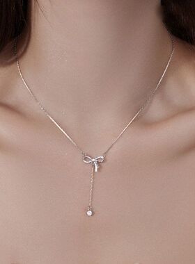 轻奢甜钛高级感钢掉色锁骨水滴