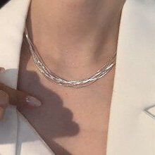 复古艾瑞雅饰品多戴蛇骨项链细丝