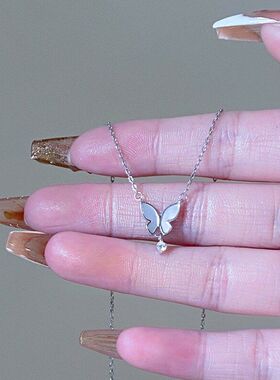 流苏批发精致项链蝴蝶圆珠气质