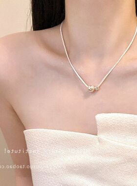 圆珠批发方块小众直播简约锁骨