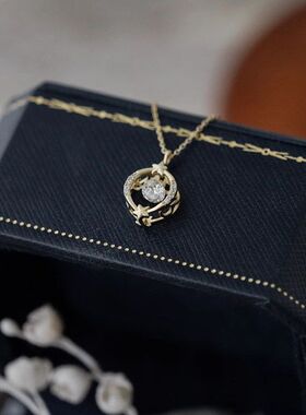 锁骨链精致女小众吊坠镂空韩风