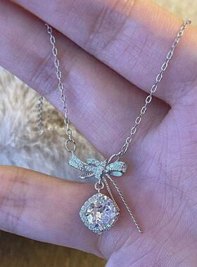 潮超闪锆石精致甜美女轻奢吊坠