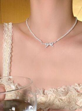 链轻奢小众设计掉色钢珍珠项链