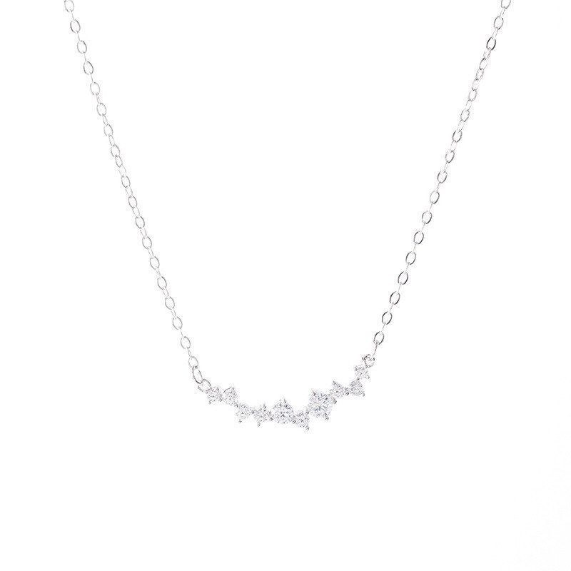 众项链女纯银999配饰锁骨链首饰