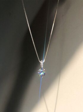 吊坠项链设计感链潮锆石锁骨镶嵌
