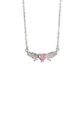 项链小众锁骨天使甜美爱心新款