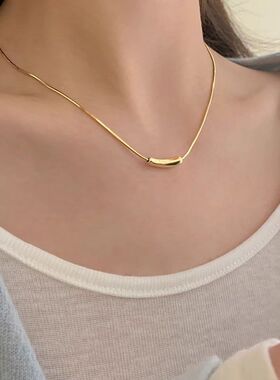 装饰冷淡女简约锁骨设计风新款