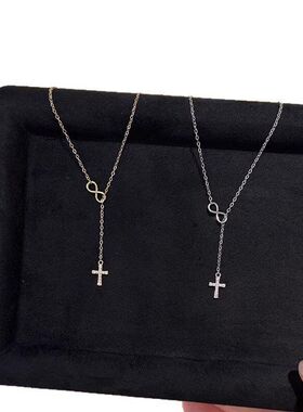 十字架乌斯轻奢小众链项链颈链