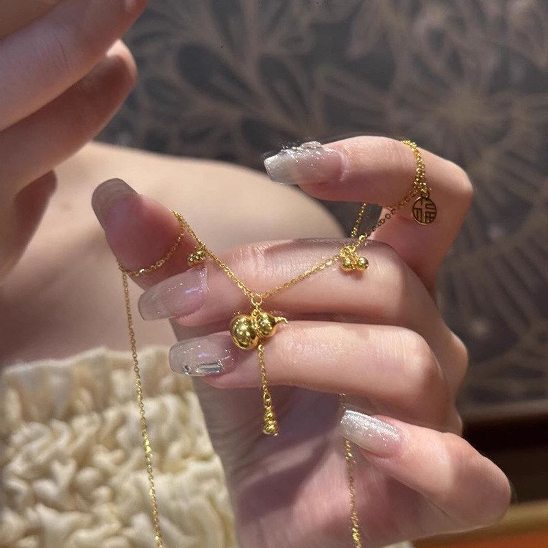 项链小红书链发潮福禄古法新中式