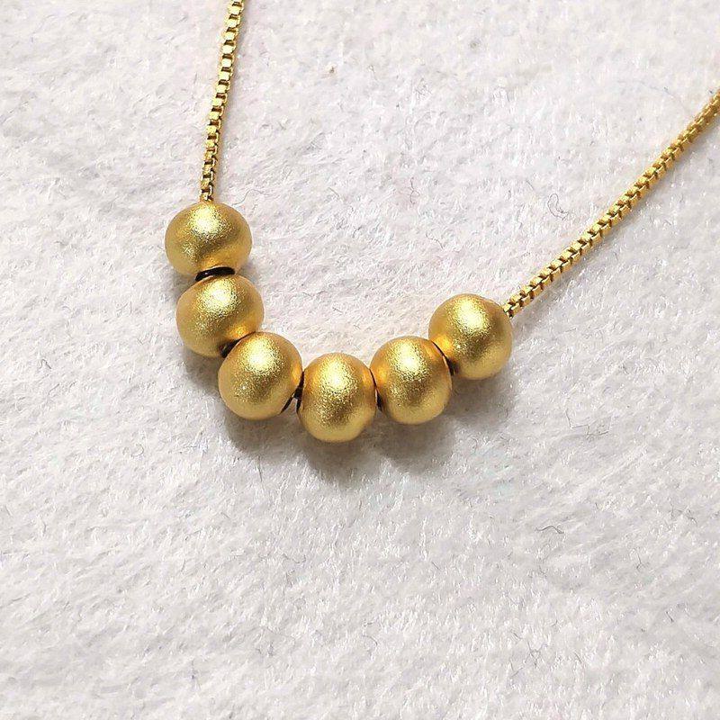 金转运珠生日礼物妈妈2023年珠子小众女款新款吊坠项链新送