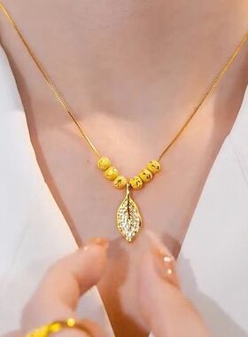 链百搭金枝玉叶转运珠个性红新款