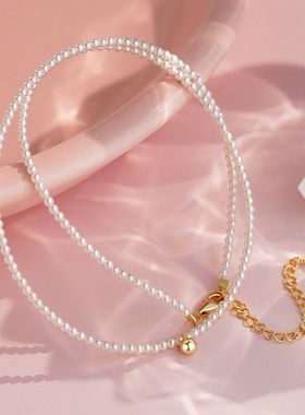 法式珍珠项链轻奢代发精美乾佳足