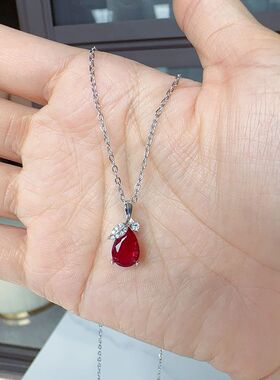 欧美韩版树叶彩宝简约锁骨吊坠链