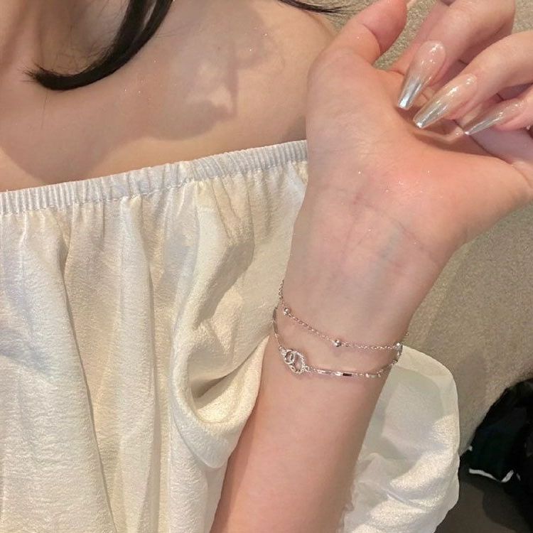 感项链女纯银999配饰锁骨链首饰