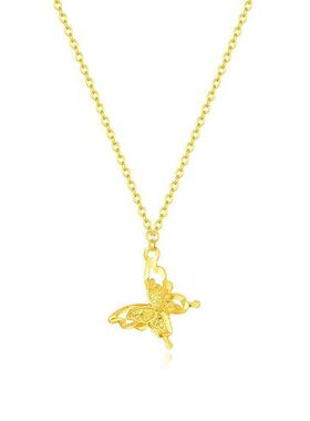 锁骨新款女友同款吊坠链蝴蝶女感