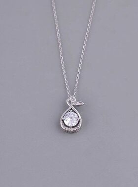 冷淡项链红气质链网不锈钢轻奢