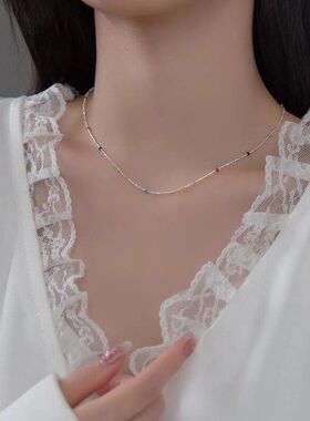 简约豆豆INS韩版彩虹设计小众潮