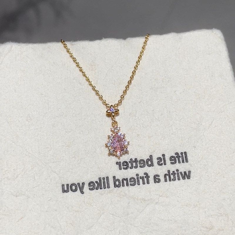 链项链女纯银999配饰锁骨链首饰珍珠高级感轻奢小众项坠装饰毛衣