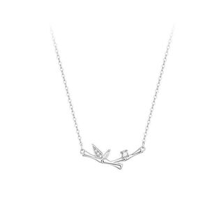 链女轻奢小众项链设计感竹节颈链甜美竹够你有简约 夏季旭日锁骨