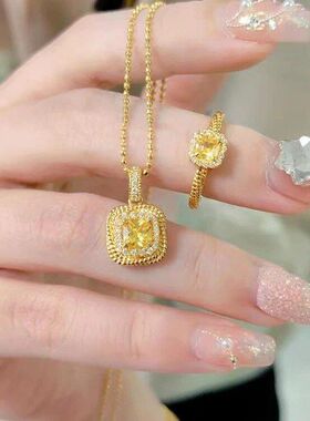 配饰链锁骨爆款方糖小红书网红