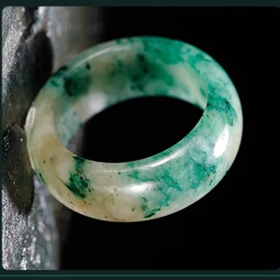 玉说独山玉戒指冰种白天蓝南阳玉指环天然玉石手饰玉戒指