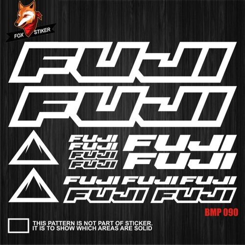适用FUJI改色定制富士山地车车架贴纸碳纤维车架反光车贴公路车贴