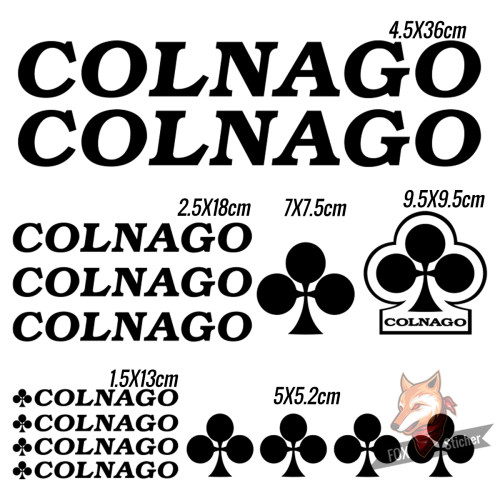 自行车架改装 COLNAGO 轻量化装饰贴纸多种尺寸防水防晒多色可选