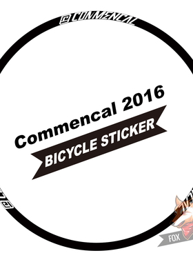 自行车改装Commencal 2016 装饰贴纸多种尺寸防水防晒多色可选