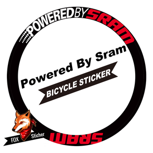 轻量化装 饰贴纸多种尺寸防水防晒多色可选 SRaM 自行车改装