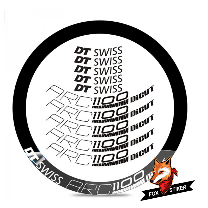 定制公路车DT swiss ARC1100刀圈贴纸自行车轮组改色防水轮毂反光