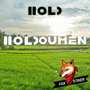 HOLDOUMEN汽车车贴十个勤天潮牌LOGO组合周边行李箱电动车贴纸