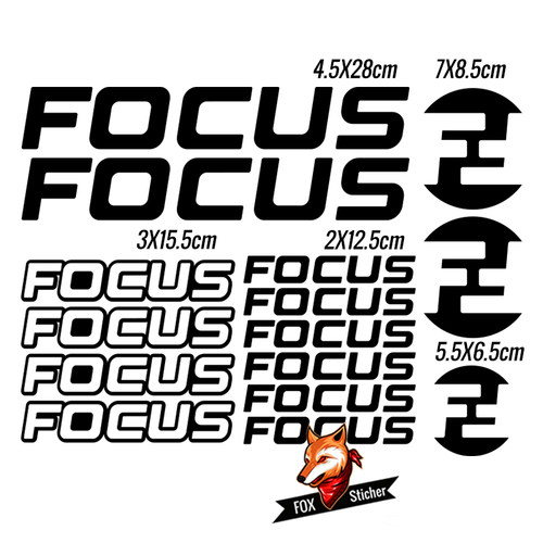 自行车架改装 Focus 轻量化装饰贴纸多种尺寸防水防晒多色可选