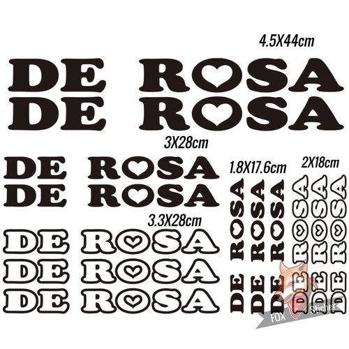 自行车架改装 De Rosa 轻量化装饰贴纸多种尺寸防水防晒多色可选