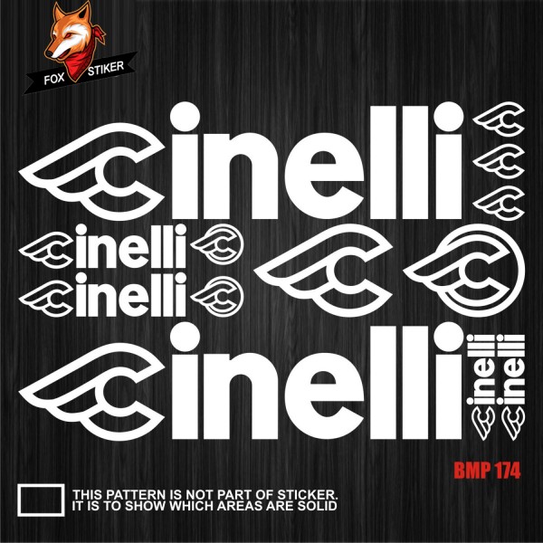 适用Cinelli山地车车架贴纸碳纤维车架反光车贴公路车车架贴纸