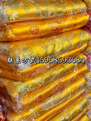 5床起批真丝寿被纯棉加厚棉被夹被铺金盖银铺金盖红殡葬用品