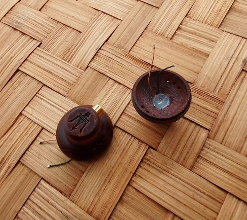 diy实木后盖平头塞耳壳