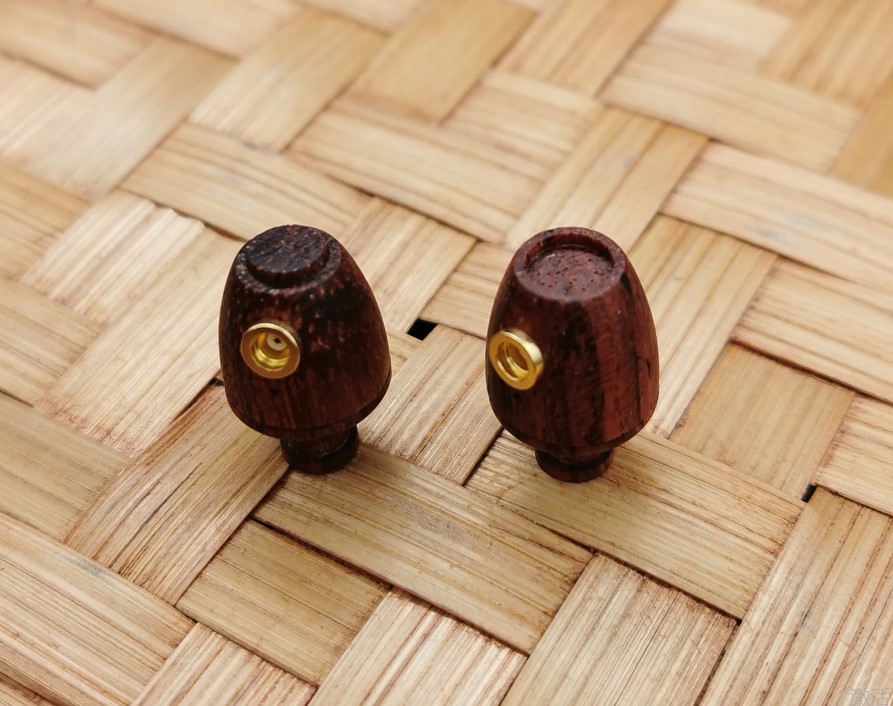实木mmcx插拔耳壳花梨木