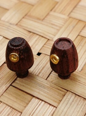 10mm实木凹凸插拔式mmcx花梨耳壳鸣匠DIY入耳式耳机外壳纯木腔体
