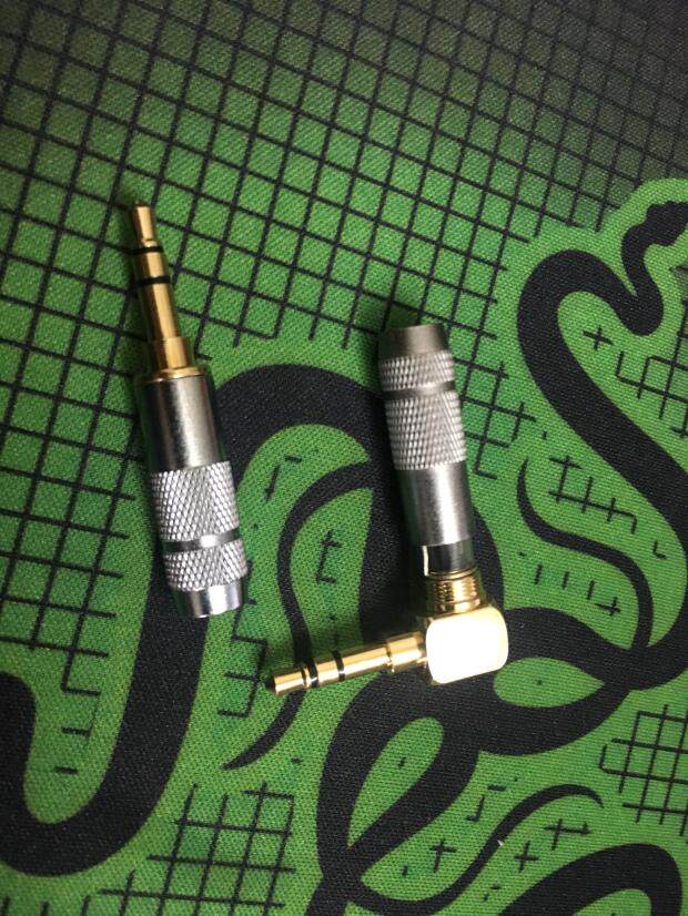 维修改装3.5mm耳机金属插头