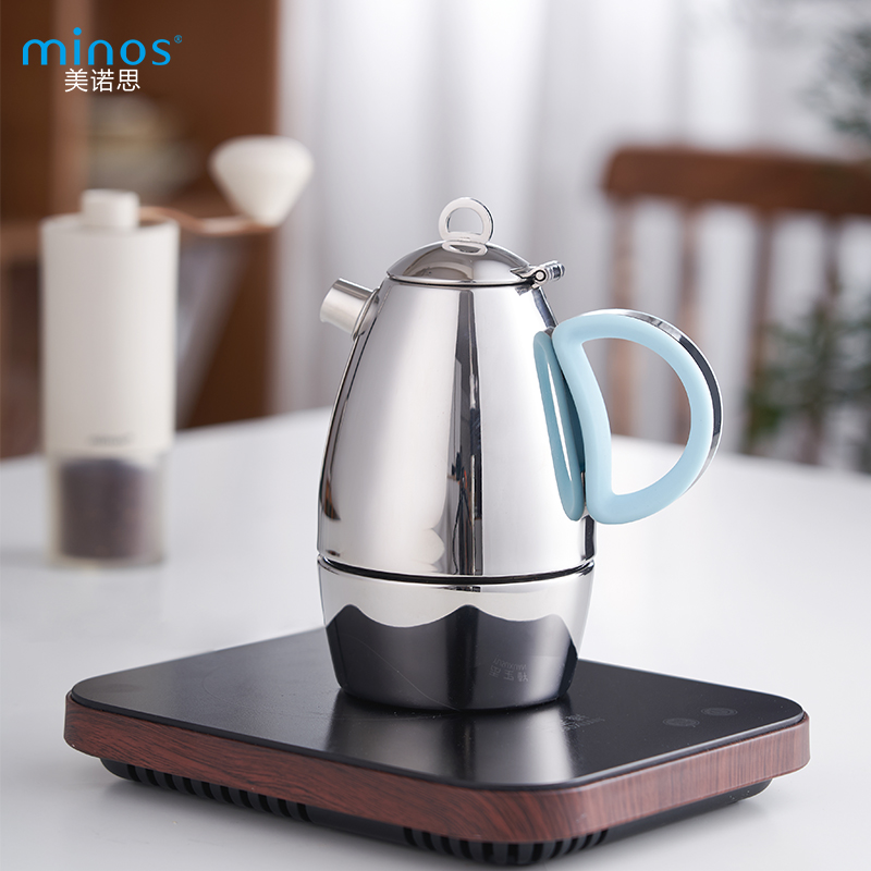 美诺思minos摩卡壶不锈钢咖啡壶