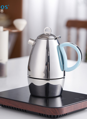 美诺思minos 摩卡壶不锈钢露营咖啡壶便捷意式煮咖啡壶进口排气阀