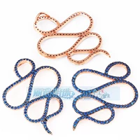 Золотой голубой бриллиант, розовое золото