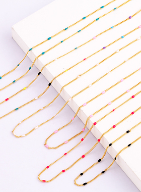 潮牌链条黄铜镀金欧美链条